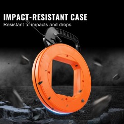 Kalastusnauha korkeamangaaniterästä 36 m 3,1 mm muovikotelo ja puuvillahanskat