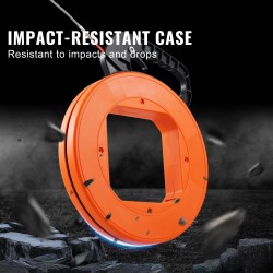 Kaapelinvetonauha 30,5 m 6,35 mm PET-muovinen sähköä johtamaton nikkeloitu kärki kovamuovikotelo