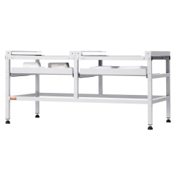 Pesukoneen ja kuivaajan jalusta hiiliteräs kantavuus kaksisataakuusikymmentäseitsemän kilogrammaa kaksitasoinen neljä