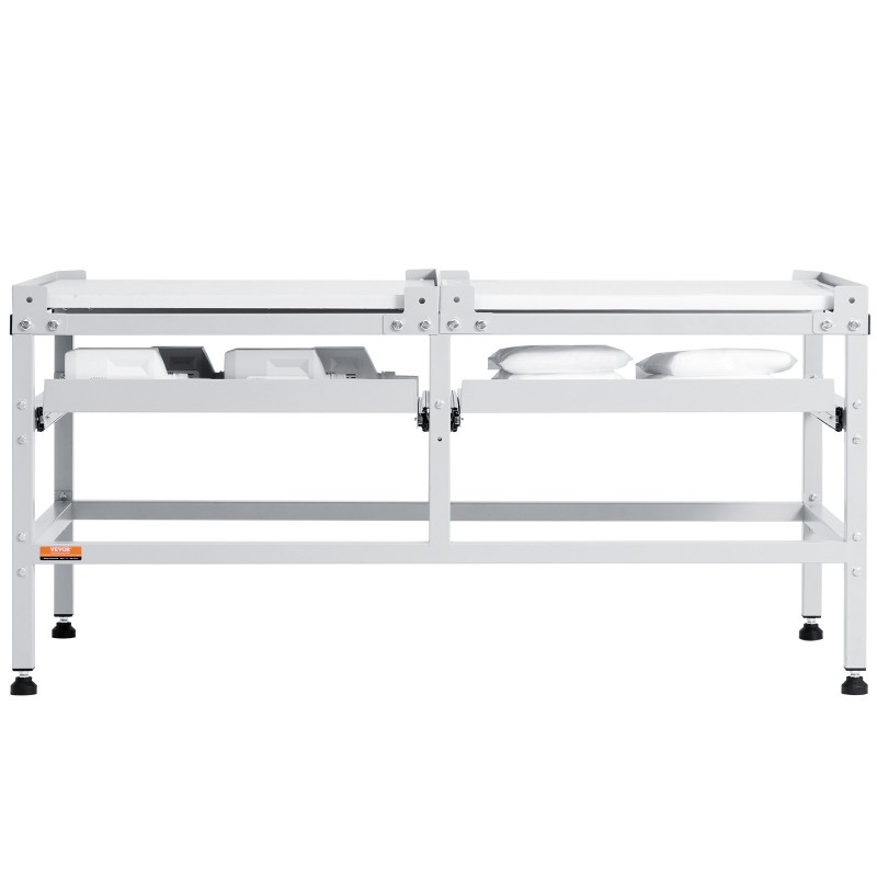 Pesukoneen ja kuivaajan jalusta hiiliteräs kantavuus kaksisataakuusikymmentäseitsemän kilogrammaa kaksitasoinen neljä