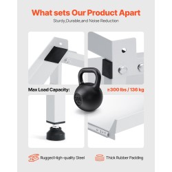 Pesukoneen ja kuivausrummun koroke hiiliteräs 640×635×615 mm 136 kg 4 säädettävää jalkaa