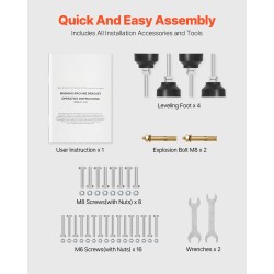Pesukoneen ja kuivausrummun koroke hiiliteräs 640×635×615 mm 136 kg 4 säädettävää jalkaa