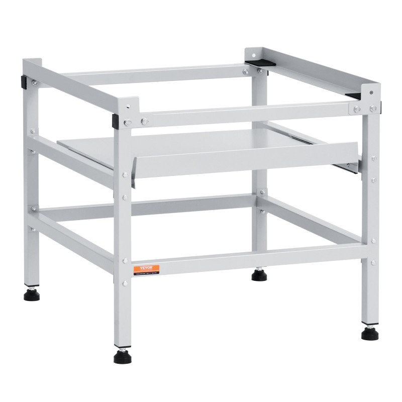 Pesukoneen ja kuivausrummun koroke hiiliteräs 640×635×615 mm 136 kg 4 säädettävää jalkaa