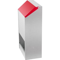 Siipikarjan ruokinta automaatti galvanoitu teräs 22 6 kg seinäkiinnitteinen