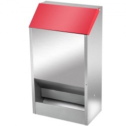 Siipikarjan ruokinta-automaatti galvanoitu teräs maksimikapasiteetti 13,6 kg seinäkiinnitettävä ulkokäyttö