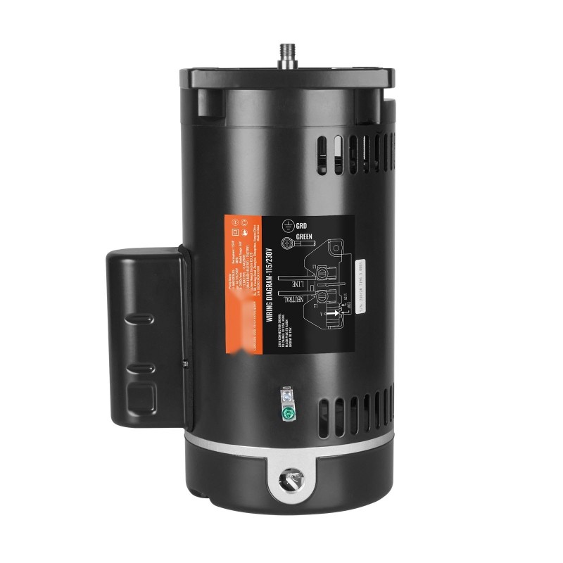 Uima-altaan pumppumoottori 1,5 hevosvoimaa 56Y-neliölaippa 115/230V 3450 r/min vastapäivään