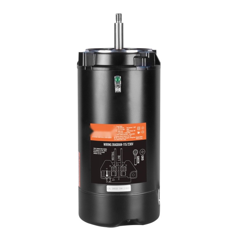 Uima-altaan pumppumoottori 1,5 hv 115/230V 3450 kierrosta minuutissa 56J laippa vastapäivään