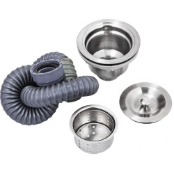 Pesuallas ruostumattomasta ei-magneettisesta teräksestä yhden altaan 40,6x39,4x25,4 cm oikealla työtasolla