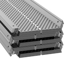 Alumiiniränninsuojat 127 mm leveät paneelit 52 kpl 63 4 m 0 5 mm