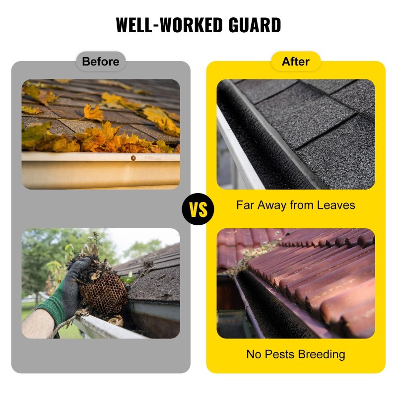 Kourusuojaharja teräs ja polypropeeni 11 cm 40 kpl sopii 5 tuuman kouruihin