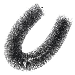 Räystäskouruharja polypropeeniharjakset ja galvanoitu teräslanka 18,3 m halkaisija 133 mm 20 kpl