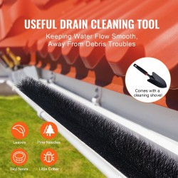 Vesikouruharja polypropeeniharjakset sinkitty teräslanka 110 mm halkaisija 4,6 m 5 kpl