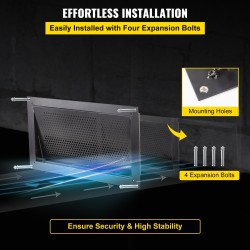 Perustuksen tulvaventtiili sinkkipinnoitettua terästä 8 tuumaa korkea 16 tuumaa leveä seinäkiinnitys