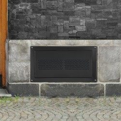 Ryömintätilan tulvaventtiili sinkkipinnoitettua terästä 406 x 203 mm seinään asennettava