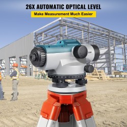 Optinen automaattinen vaaituslaite 26X 40 mm aukko IP54 magneettisesti vaimennettu kompensaattori kuljetuslaukulla