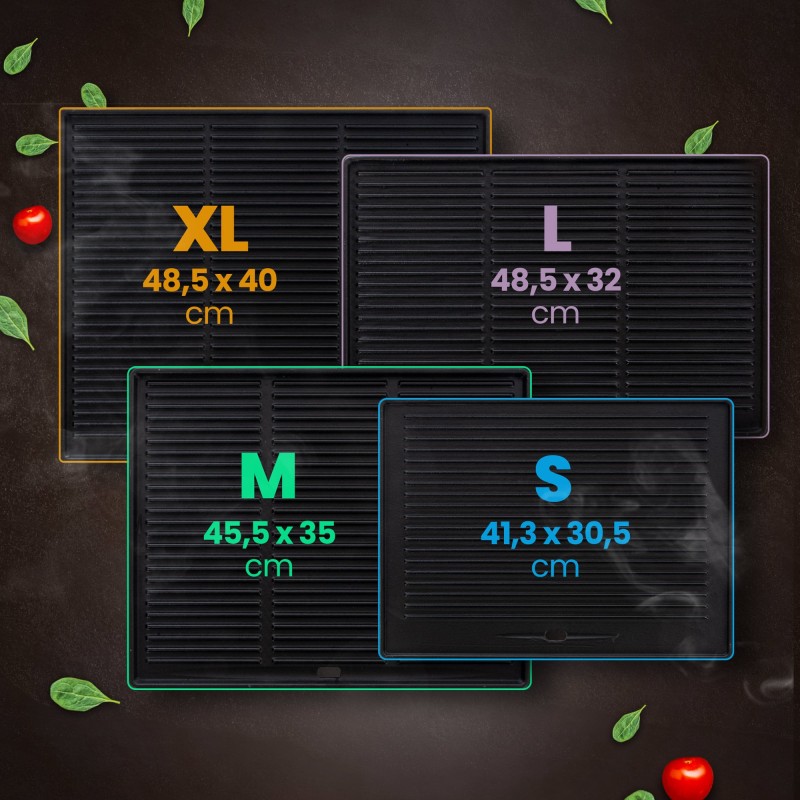 Monikäyttöinen valurautainen grillilevy hiili-, kaasu- ja sähkögrilleihin