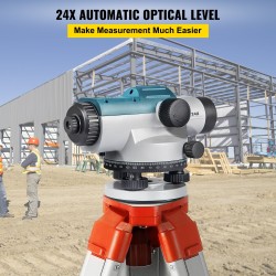 Automaattinen optinen vaaituslaite 24x 40 mm aukko magneettisesti vaimennettu kompensaattori IP54-suojattu