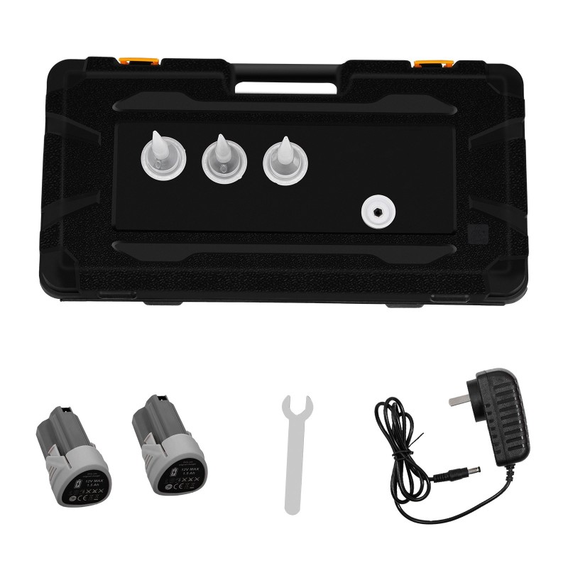 Makkaramallinen sähkökäyttöinen saumauspistooli alumiini PA6 300 ml ja 600 ml patruunoille