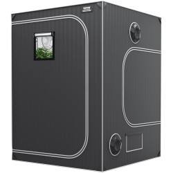 Kasviteltta 150x150x200 cm 22 mm teräsrunko heijastava 2000D sisäpinta tarkkailuikkunalla