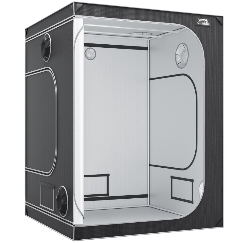 Kasviteltta 150x150x200 cm 22 mm teräsrunko heijastava 2000D sisäpinta tarkkailuikkunalla