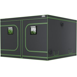 Kasviteltta 300x300x200 cm 600D heijastava sisäpinta teräsrunko tarkkailuikkunalla