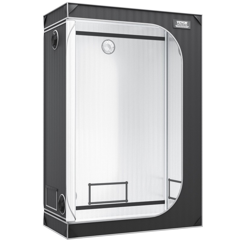 Kasviteltta 122 x 61 x 183 cm 2000D Oxford-kangas heijastavalla sisäpinnalla