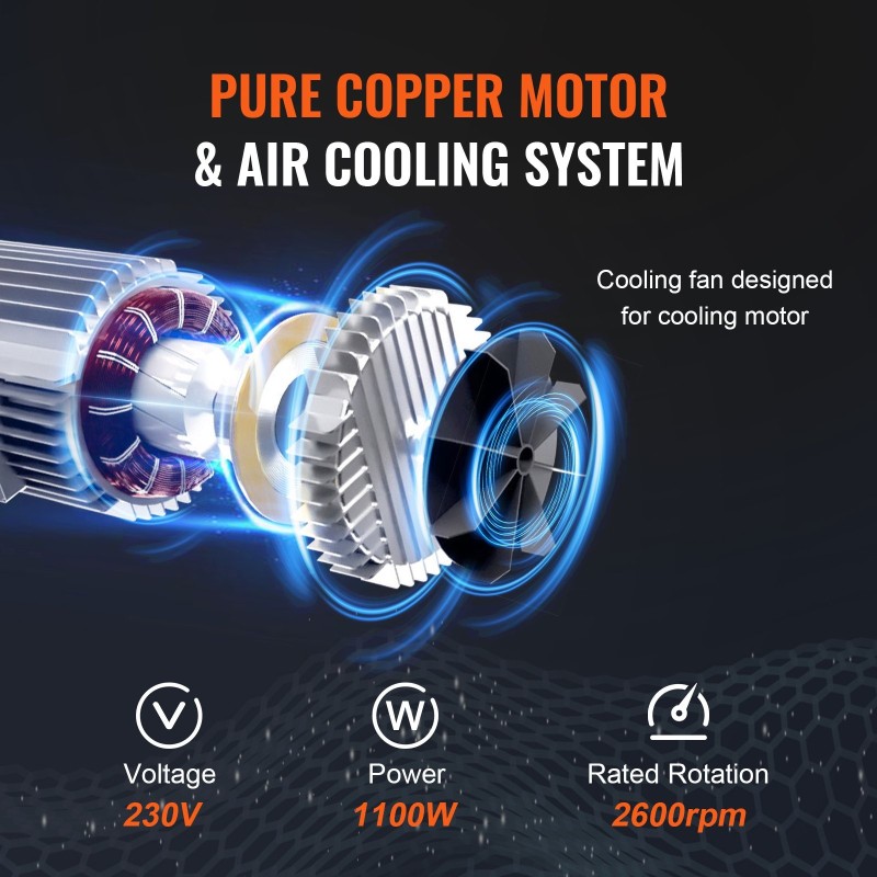 Sähköinen ketjunostin 998 kg 3 m G100-ketju 230 V yksivaiheinen