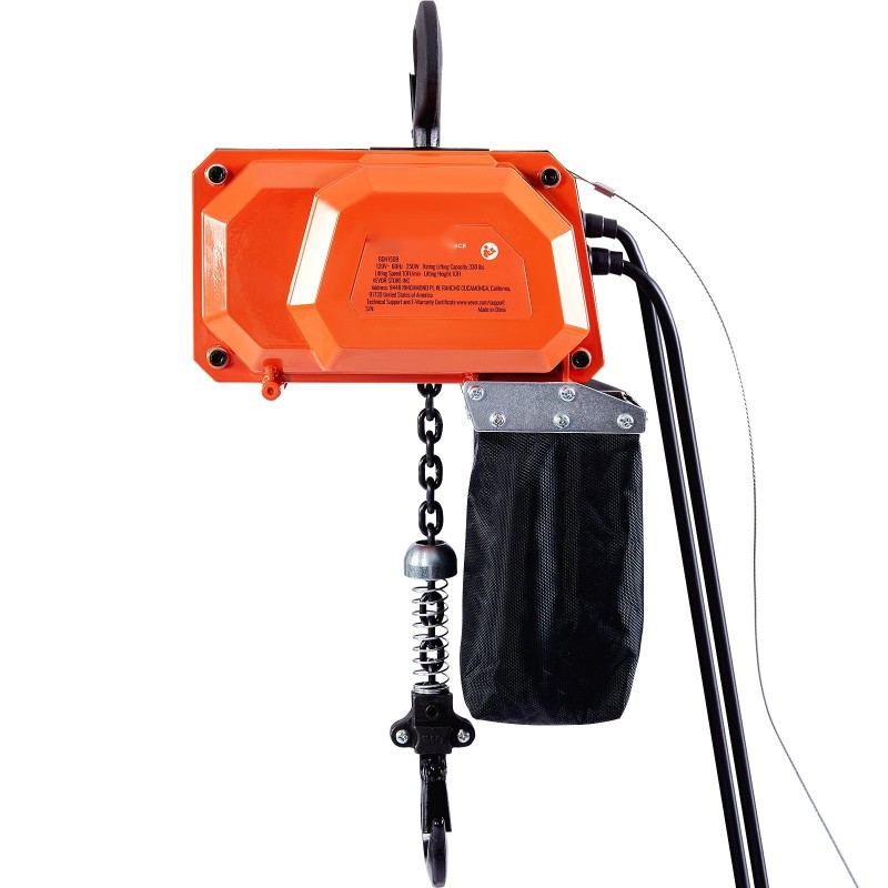 Sähköinen ketjunostin 149,7 kg 3 m nostokorkeus G80-ketju 230 V