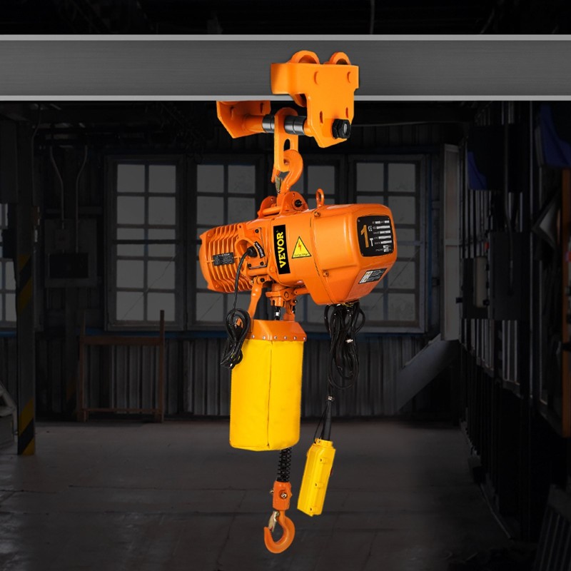 Sähköinen ketjunostin 1 t 4 m 230 V G80-ketju 3,3 m kauko-ohjaus