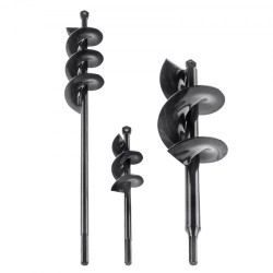 Puutarhan istutusporasarja 3 kpl PCM teräs musta halkaisijat 38 48 ja 77 6 mm