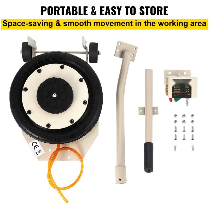 Pneumaattinen kolmisäkkitunkki 5 tonnin kantavuus 160–400 mm nostokorkeus