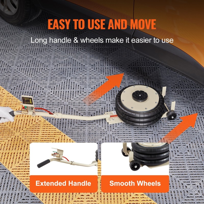 Paineilmatunkki kolmisäkkinen 3 tonnia 140-450 mm henkilö- ja SUV-autoille