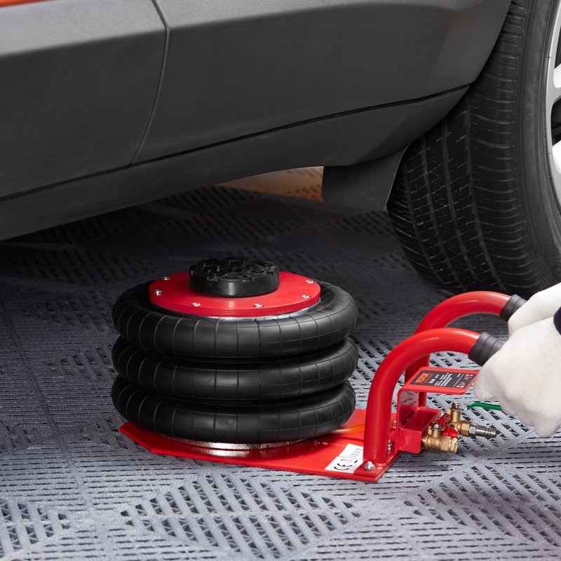 Kolmipussinen ilmatunkki 3 tonnia 140–450 mm nostokorkeus ilmakompressoriin kytkettävä henkilöautoille