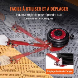 Ilmatunkki 3 tonnia kolmipussinen 140–450 mm nostokorkeus kuusi teräsputkea