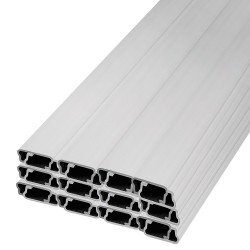 Jousilanka ja lukituskanava alumiiniseos PE pinnoitettu 40 kpl 2 m kasvihuoneeseen