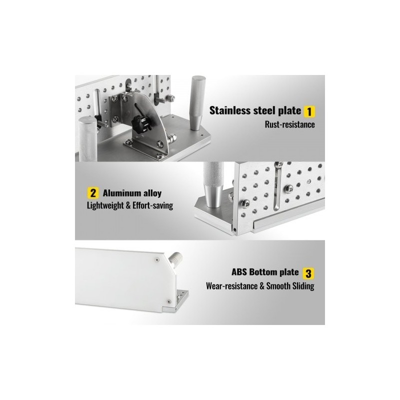 Nauhahiomakoneen veitsiohjain alumiiniseos ja ruostumaton teräs ABS 250 mm 85°–115°