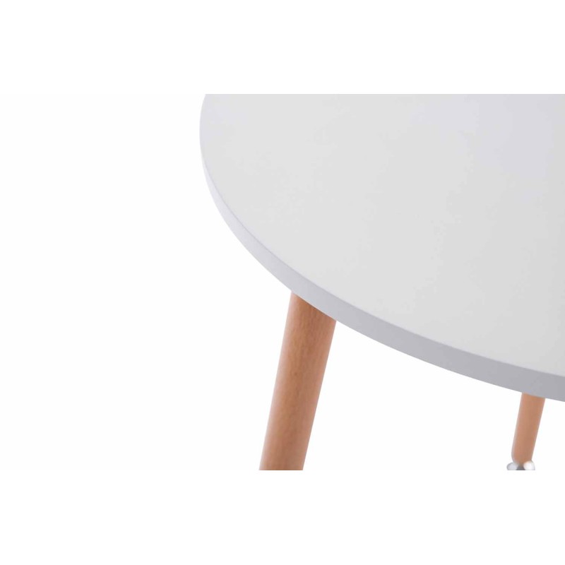 Pyöreä kolmijalkainen sivupöytä massiivipyökistä, 60 cm