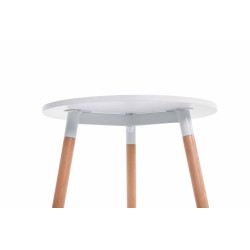 Pyöreä kolmijalkainen sivupöytä massiivipyökistä, 60 cm