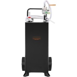 Polttoainekärry terässäiliöllä 30 gallonin kapasiteetti käsikäyttöisellä pyöröpumpulla pyörillä