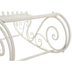 Antiikkityylinen keinutuoli sisä- ja ulkokäyttöön, säänkestävä rautarakenne