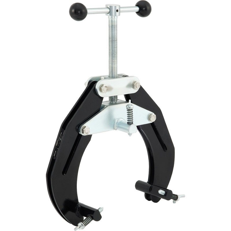 Putkipuristin hiiliteräsrunko 5,1–15,2 cm halkaisijoille putkien kohdistukseen kevyt pikatoimisilla säätöruuveilla