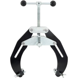 Putkipuristin hiiliteräsrunko 5,1–15,2 cm halkaisijoille putkien kohdistukseen kevyt pikatoimisilla säätöruuveilla