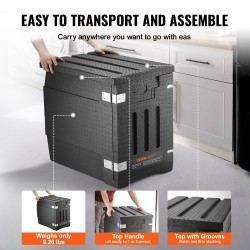 Eristetty ruokalaatikko yhdeksänkymmentä litraa etupuolelta täytettävä ravintoloihin ja pitopalveluun