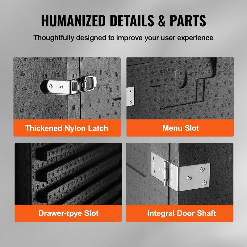 Eristetty ruokalaatikko yhdeksänkymmentä litraa etupuolelta täytettävä ravintoloihin ja pitopalveluun