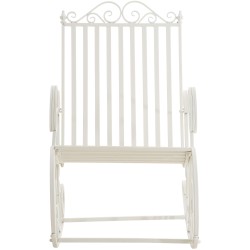 Antiikkityylinen keinutuoli sisä- ja ulkokäyttöön, säänkestävä rautarakenne