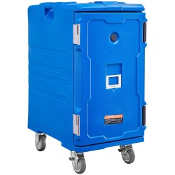 Lämpöeristetty ruoankuljetuslaatikko 120 litraa lasikuituvahvistettu muovi kantokahvoilla pyörillä ravintoloille