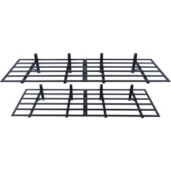 Seinään asennettava teräshylly 2 tasoa teräs 183 senttimetriä leveä 61 senttimetriä syvä