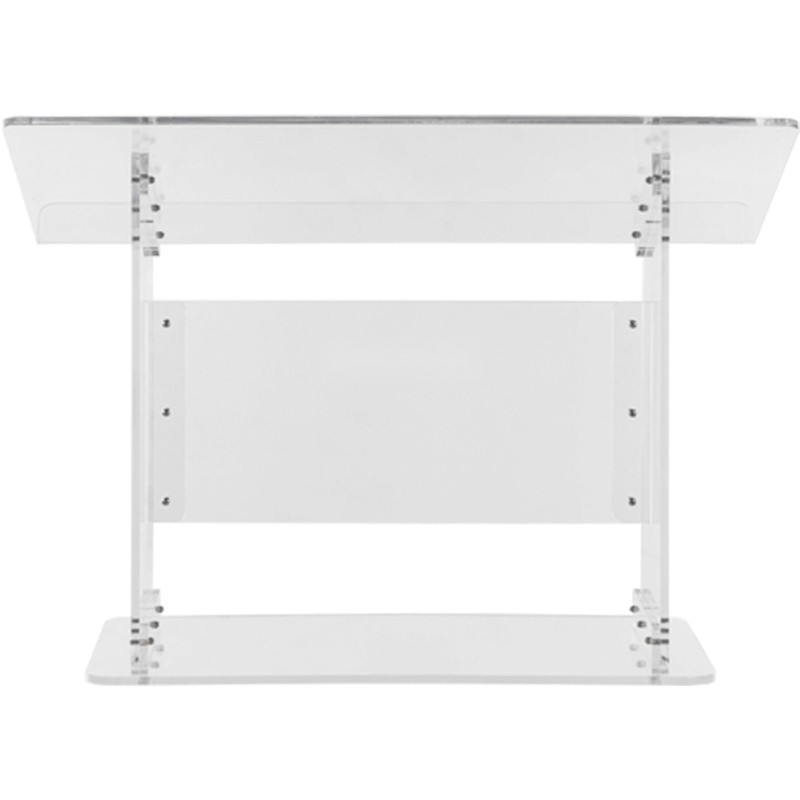 Akryylinen pöytämallinen puhujapöytä 49,5 cm korkea viisto taso kirjatuki