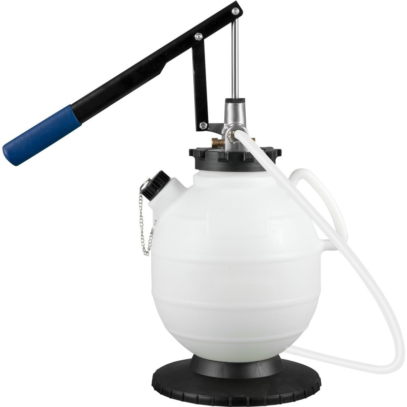 Vaihteistoöljyn täyttöpumppu käsikäyttöinen 7,5 litraa kupari ja muovi 15 adapteria