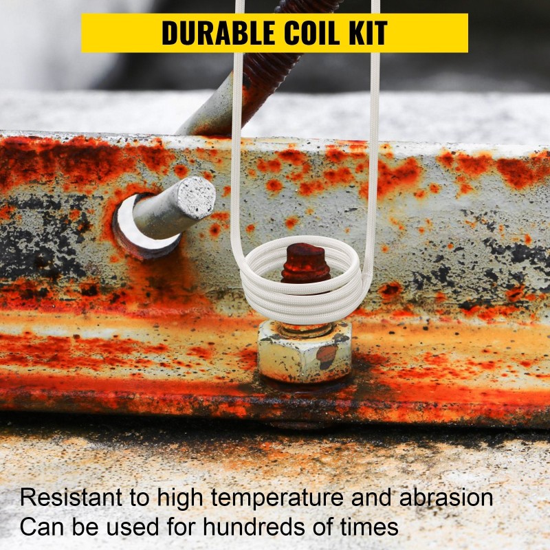 Induktiokelasarja 8 osaa termoplastipinnoitettuja joustavia keloja pulttien irrotukseen